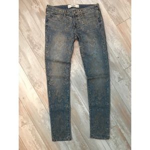 Gold Designed Abercrombie Jeans
